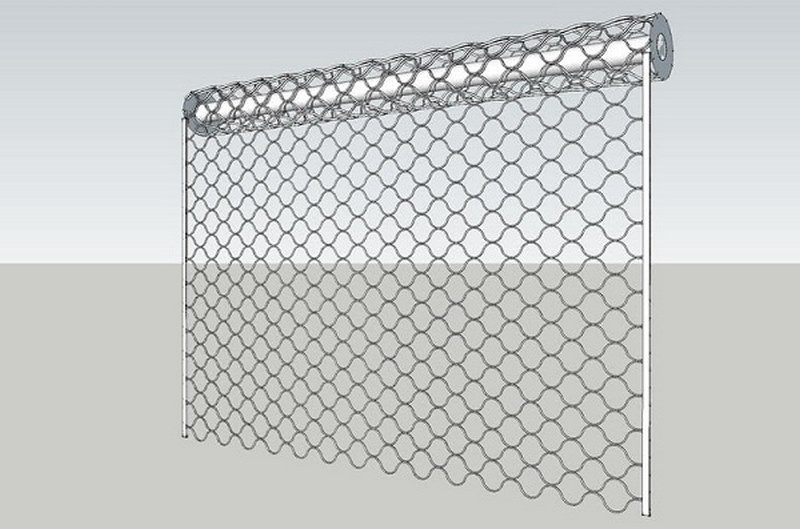 Hand-operated steel shutters